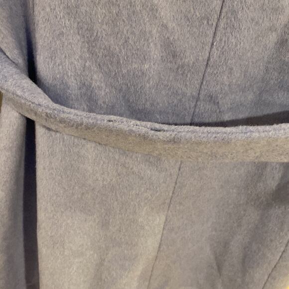 NEW!! Size 8 Cole Haan Belted Wrap Coat Ice Blue NEW!! - Picture 10 of 13